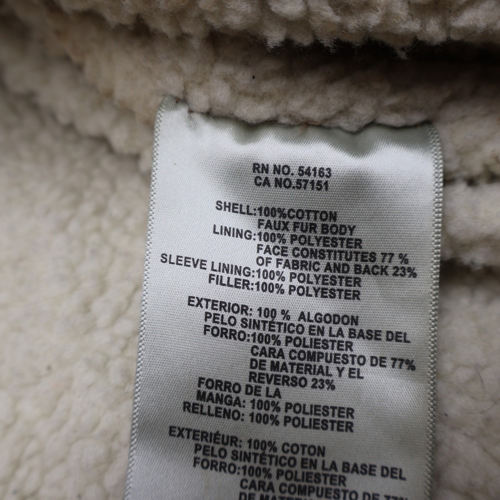 Levi's  Trucker Jacket Mens Medium Beige Corduroy Sherpa Lined Rugged‎ Full Zip - Picture 10 of 16